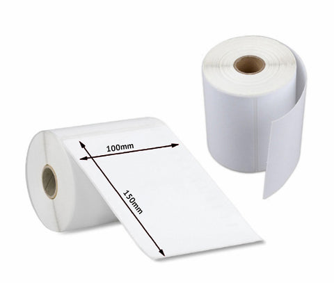 1 x Roll Generic Thermal Shipping Labels 4x6", 100x150mm (350 Labels) for Zebra, Bixolon etc