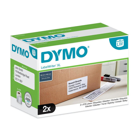 2 Rolls (1150 labels) Genuine DYMO Large Address Thermal Shipping Labels 59x102mm (S0947420)