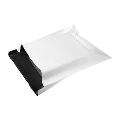100 x Recyclable White Courier Satchel Postal Poly Mailer Bag 350 x 480mm, 60u thickness
