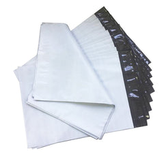 100 x Recyclable White Courier Satchel Postal Poly Mailer Bag 310 x 405mm, 60u thickness
