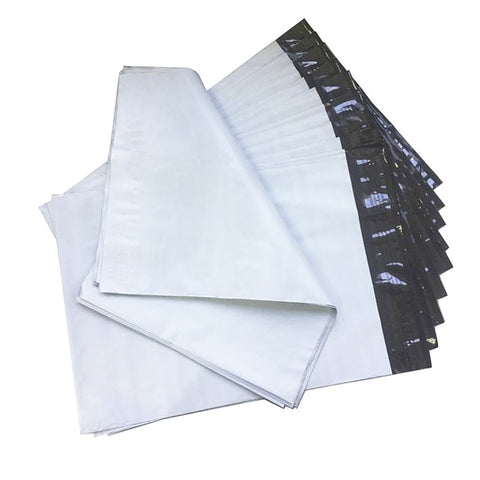 50 x White Courier Satchel Postal Poly Mailer Bag 750 x 900mm, 60u thickness