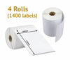 Image of 4 x Rolls of Generic Thermal Shipping Labels 4x6, 100x150mm (1400 Labels)