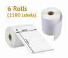 Image of 6 x Rolls of Generic Thermal Shipping Labels 4x6, 100x150mm (2100 Labels)